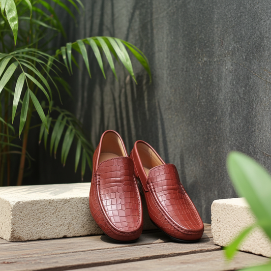 "Loafer Shoes Genuine Leather" alt="casual shoes"