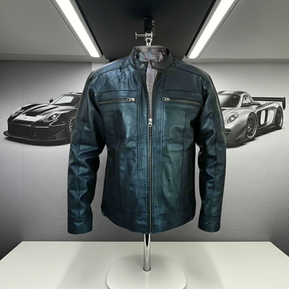 "Leather Jacket" alt="Men Leather Jacket" 