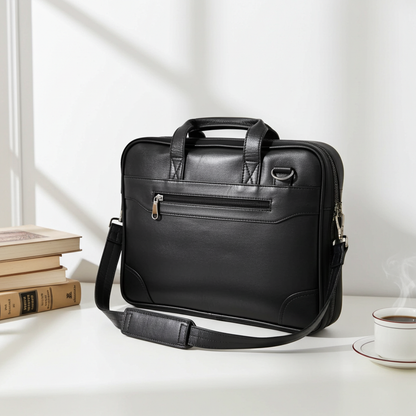 Leather laptop bag