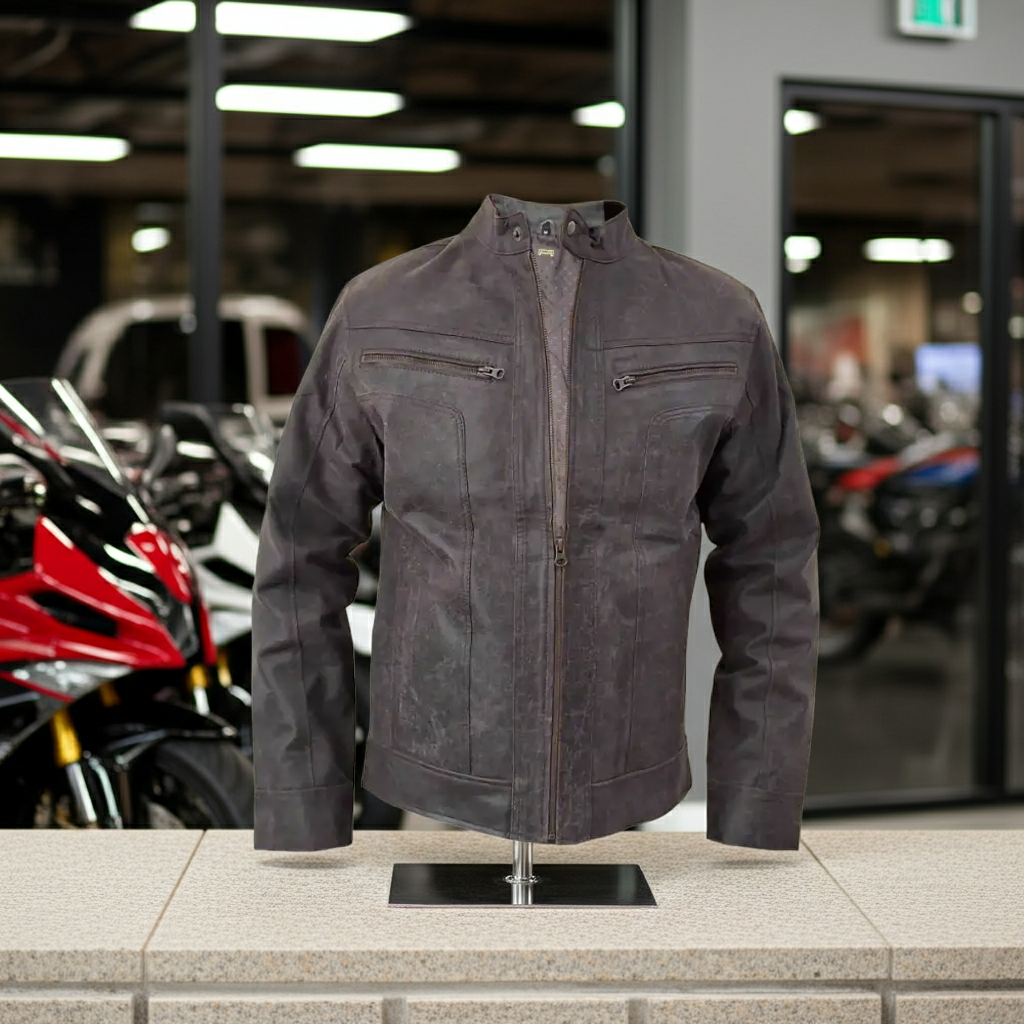 "Leather Jacket" alt="Men Leather Jacket" 