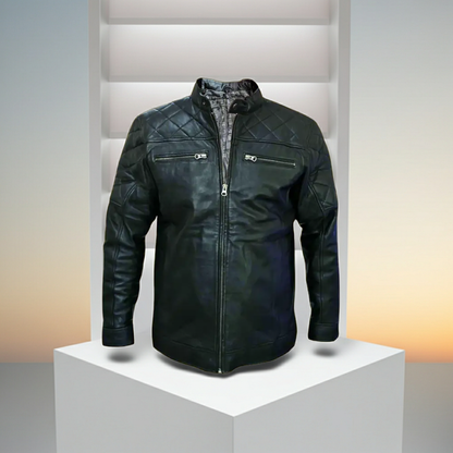 "Leather Jacket" alt="Men Leather Jacket" 