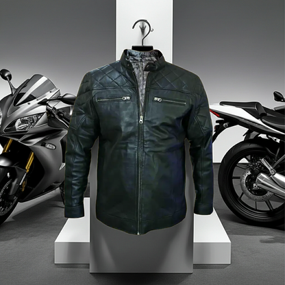 "Leather Jacket" alt="Men Leather Jacket" 