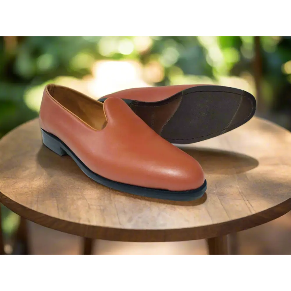 Loafer PU Leather Shoes Brown - Leather Shoes for men