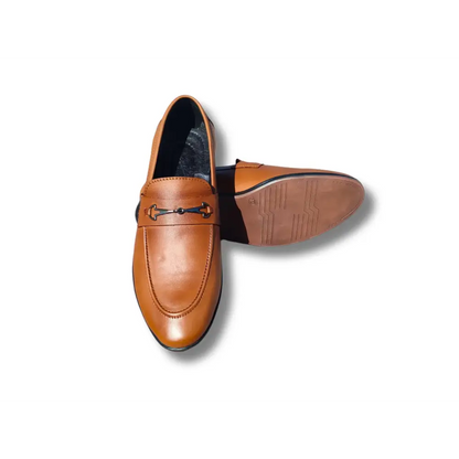 Loafer Shoes Genuine Leather Brown - Rambler Shoes FZE