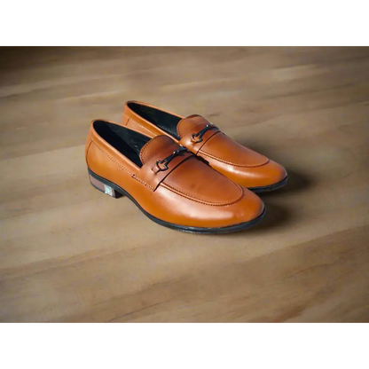 Loafer Shoes Genuine Leather Brown - Leather Shoes for men