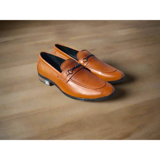 Loafer Shoes Genuine Leather Brown - Leather Shoes for men