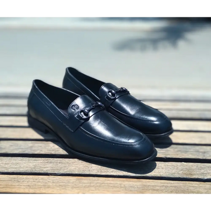 Men Loafer Shoes Genuine Leather 