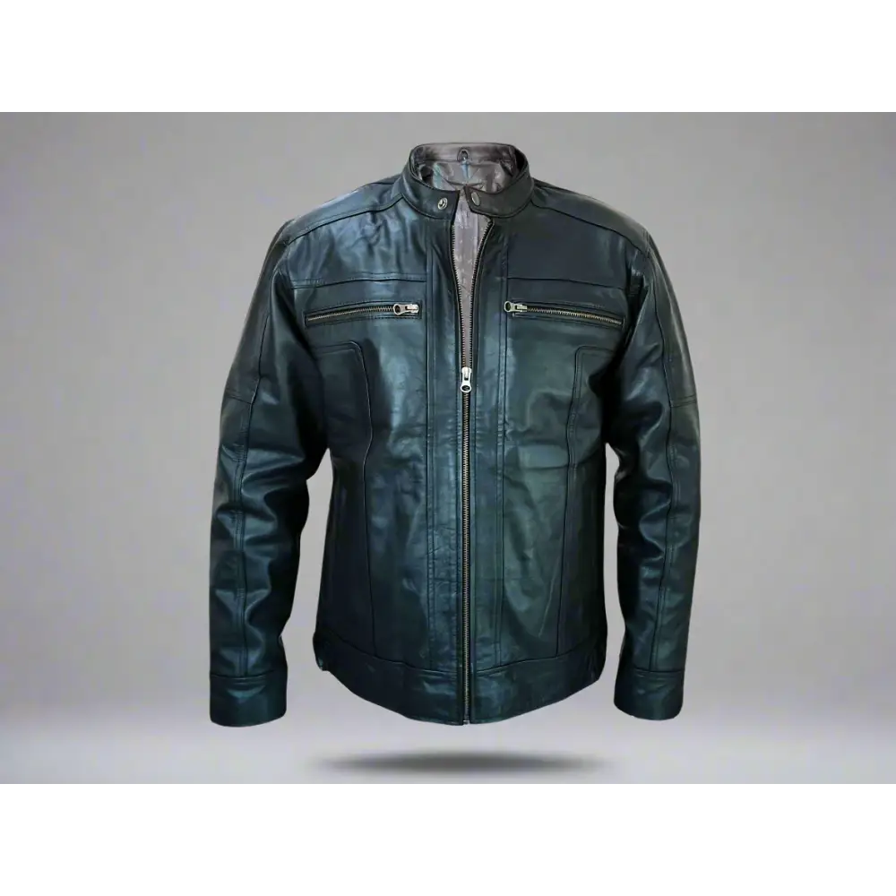 Leather Jacket Black Genuine Leather