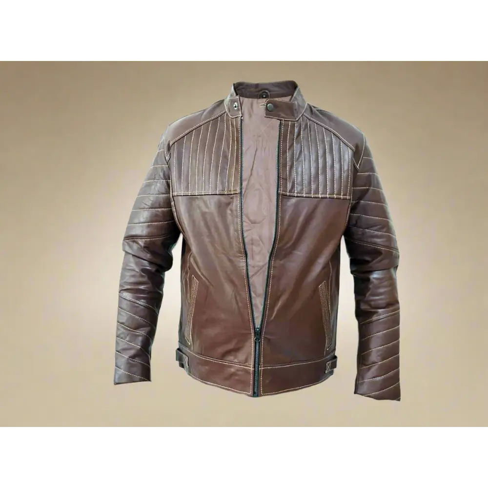 Genuine Leather Jacket Brown 
