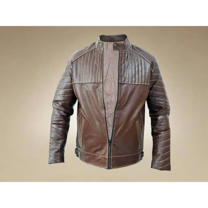 Genuine Leather Jacket Brown 