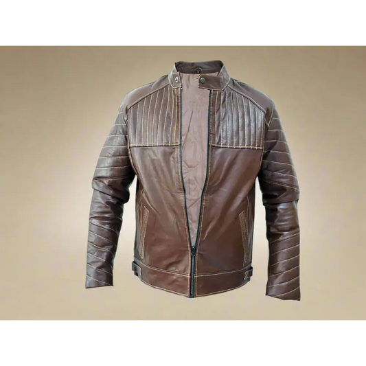 Genuine Leather Jacket Brown 
