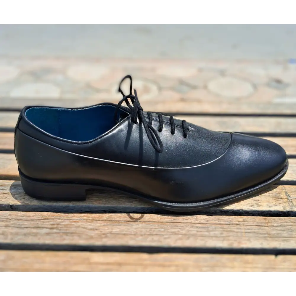 Shoes Genuine Leather Plain toe Black_oxford design - 44 - Leather Shoes for men