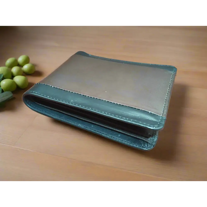 Wallet: Brown-Black Leather Wallet