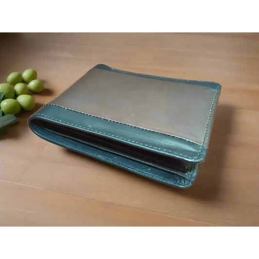 Wallet: Brown-Black Leather Wallet