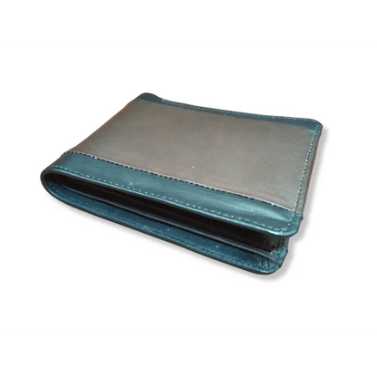 Wallet : Brown-Black Leather Wallet - Rambler Shoes FZE